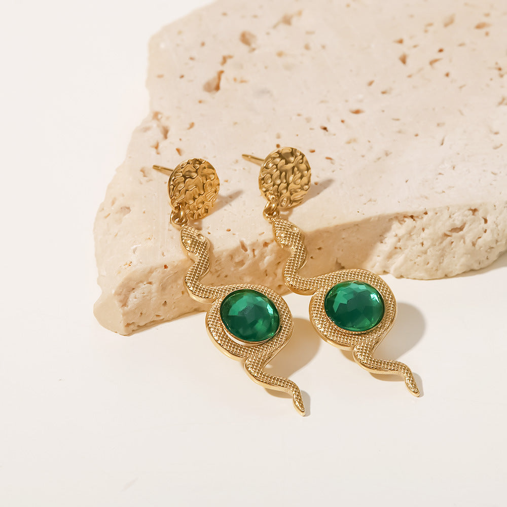 Serpentine Drop Earrings