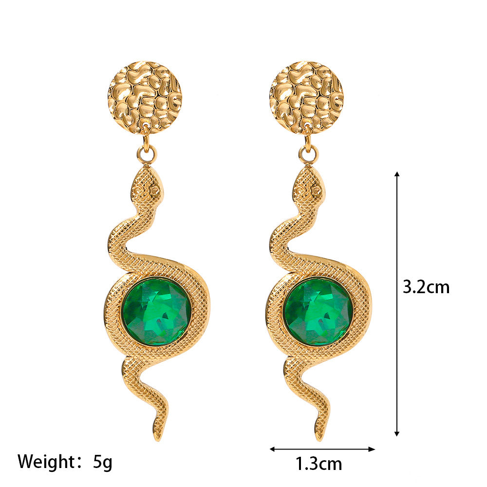 Serpentine Drop Earrings