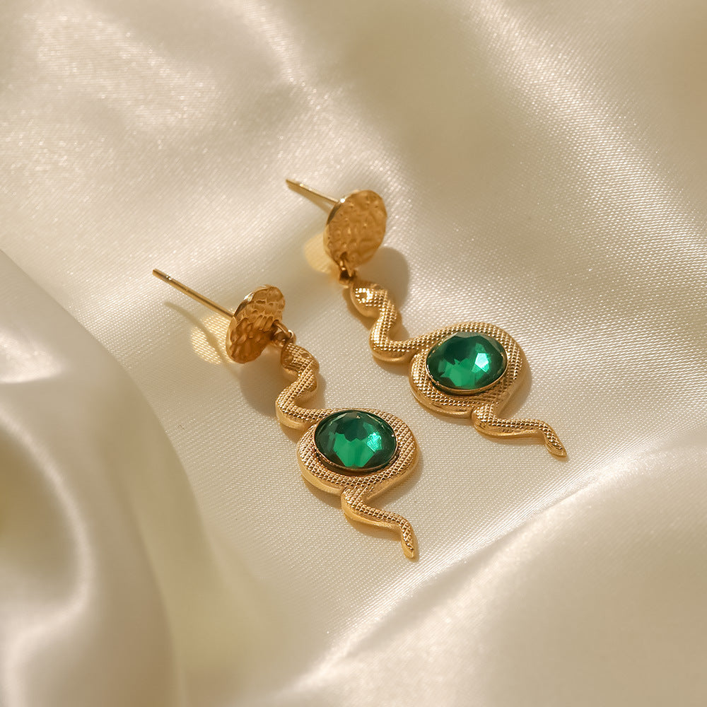 Serpentine Drop Earrings