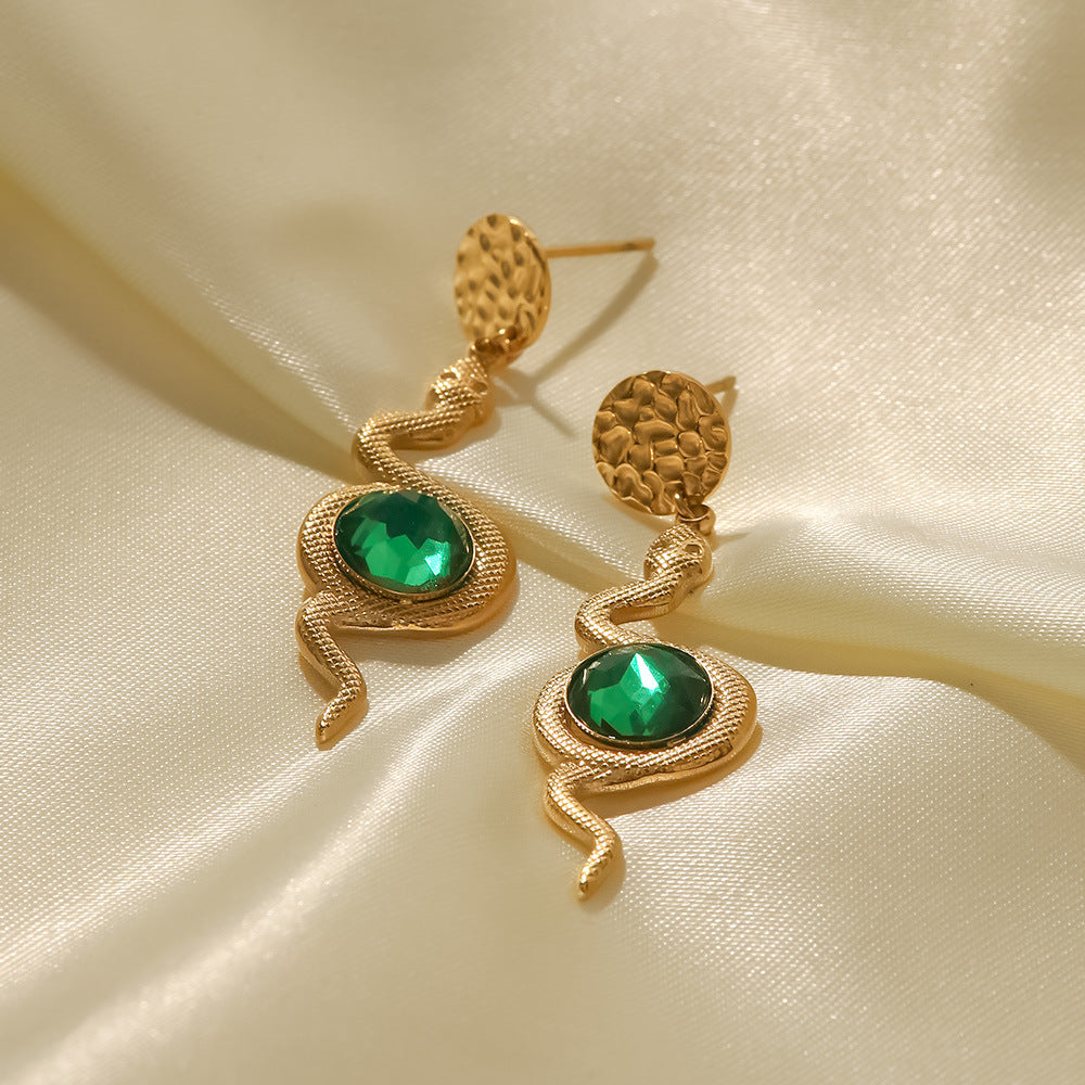 Serpentine Drop Earrings