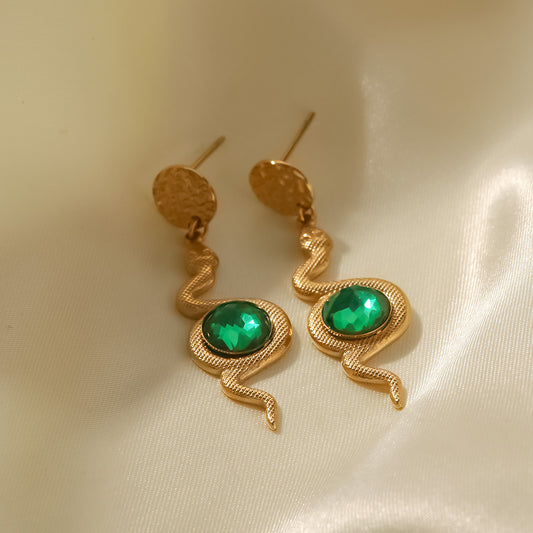 Serpentine Drop Earrings